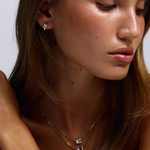 Bridget Diamond Toi et Moi Necklace - Pink Tourmaline classajewellers