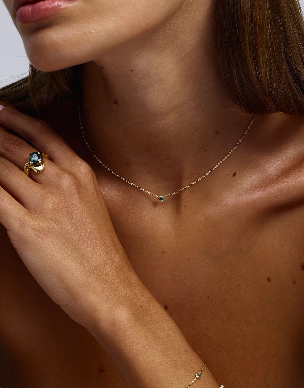 Naia Oval Parti Sapphire Ring classajewellers