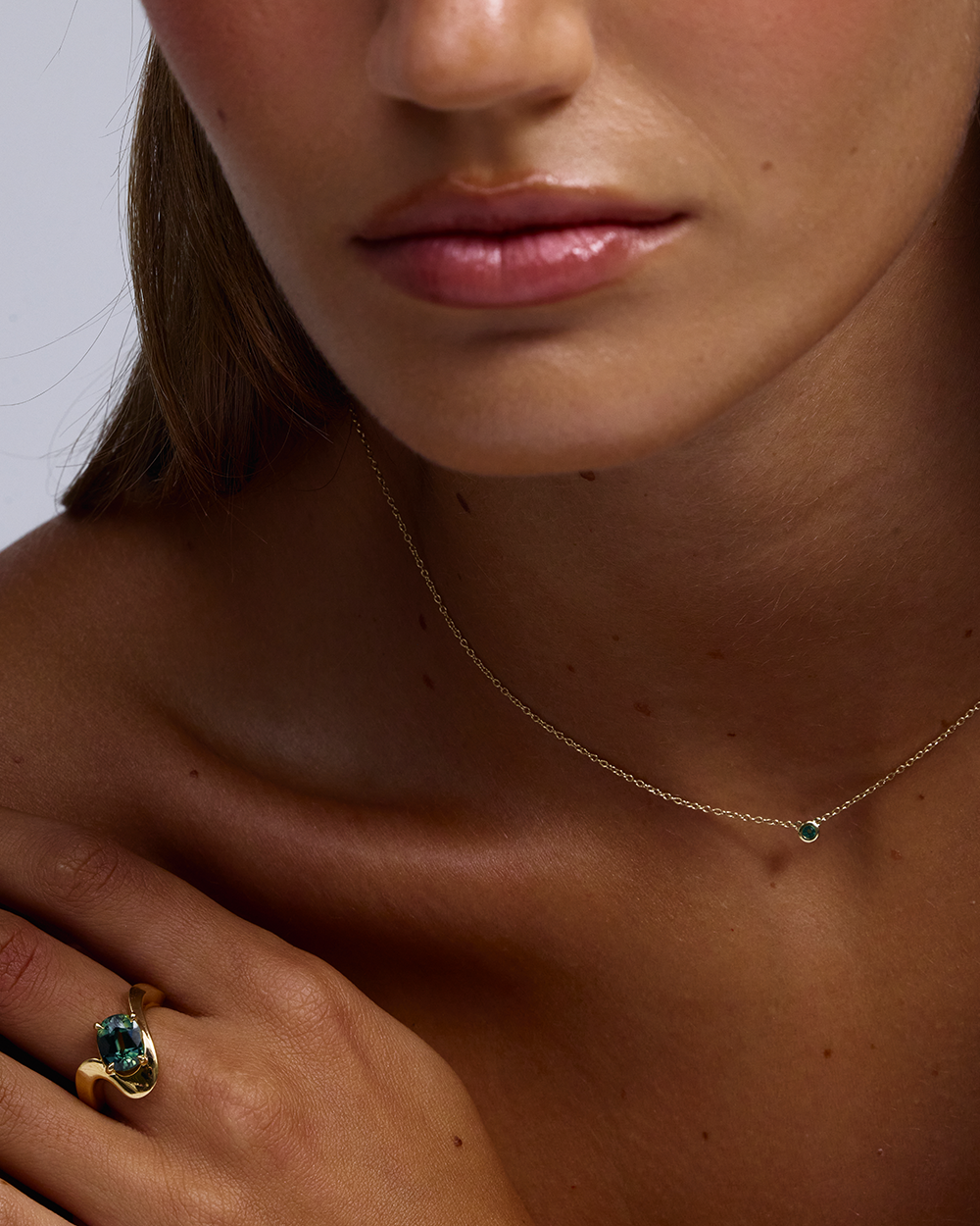 Naia Oval Parti Sapphire Ring classajewellers