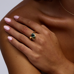 Naia Oval Parti Sapphire Ring classajewellers