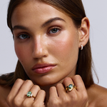 Naia Oval Parti Sapphire Ring classajewellers