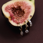 Marquise Diamond Charmed Hoop Earrings classajewellers