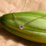 Round Solitaire Diamond Necklace classajewellers