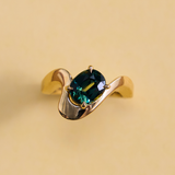 Naia Oval Parti Sapphire Ring classajewellers