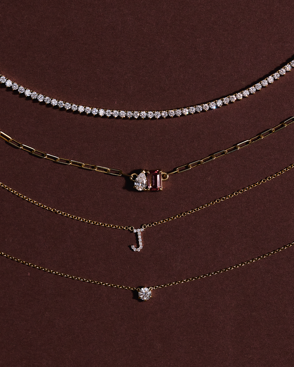 Small Tennis Necklace classajewellers