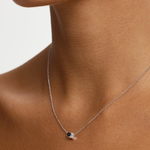 Elara Parti Sapphire Toi et Moi Necklace