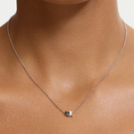 Elara Parti Sapphire Toi et Moi Necklace