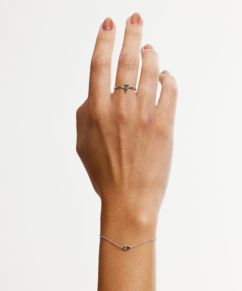 Aveline Bezel Parti Sapphire Bracelet