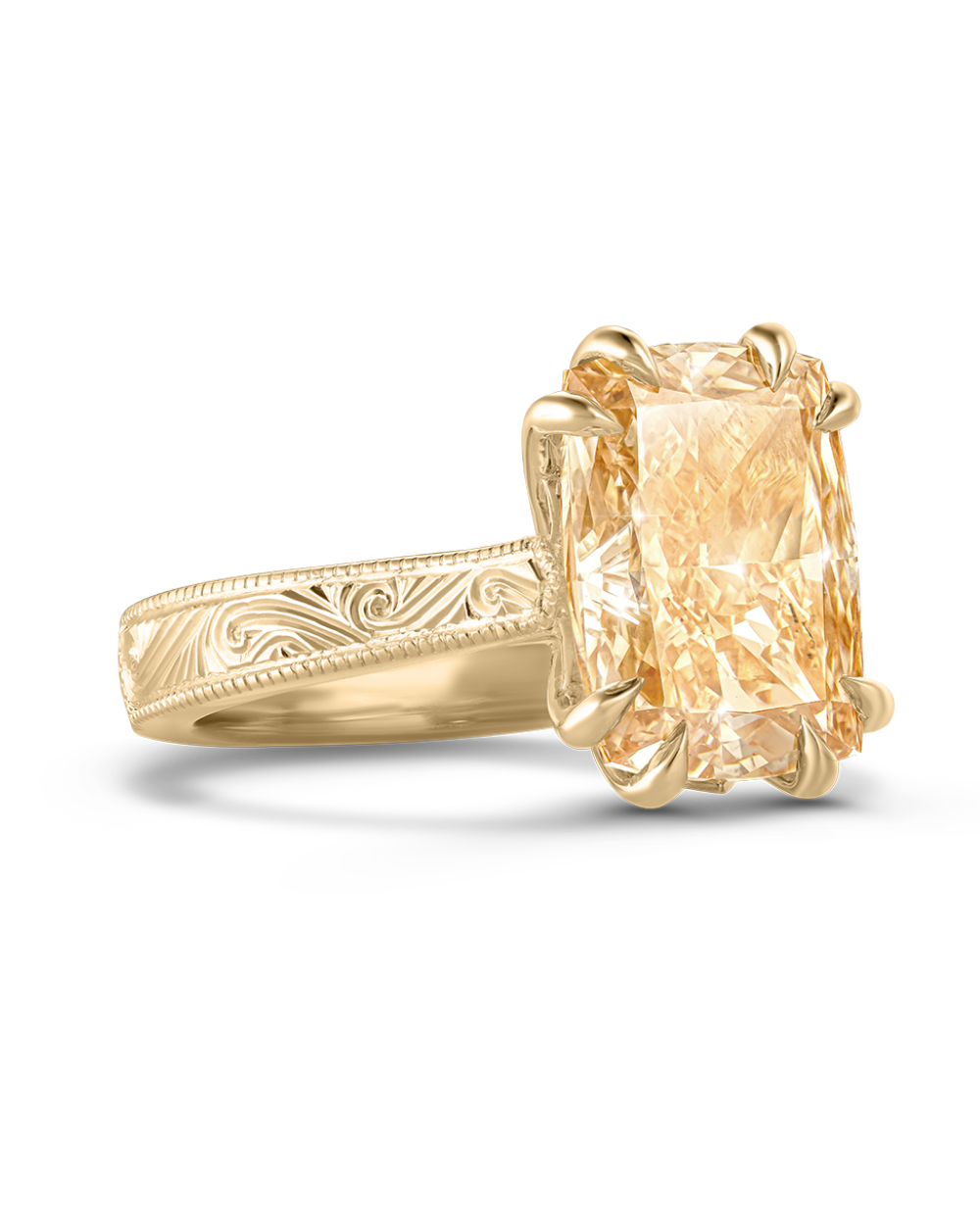 Genevieve Champagne Diamond Engagement Ring classajewellers