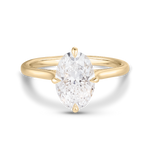 Grace 2ct Compass Set Oval Engagement Ring