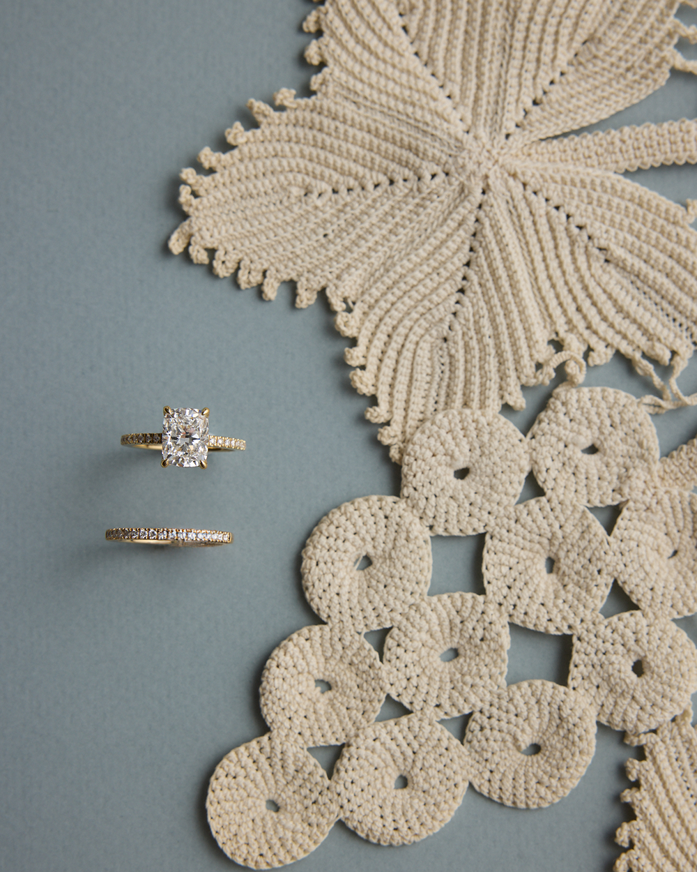 Magnolia Diamond Band Yellow Gold