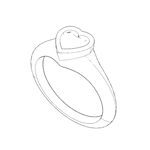 Heart Signet Pinky Ring