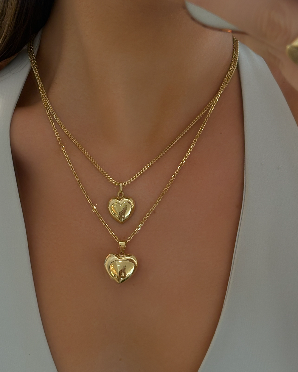 Dome Heart Necklace