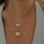 Dome Heart Necklace