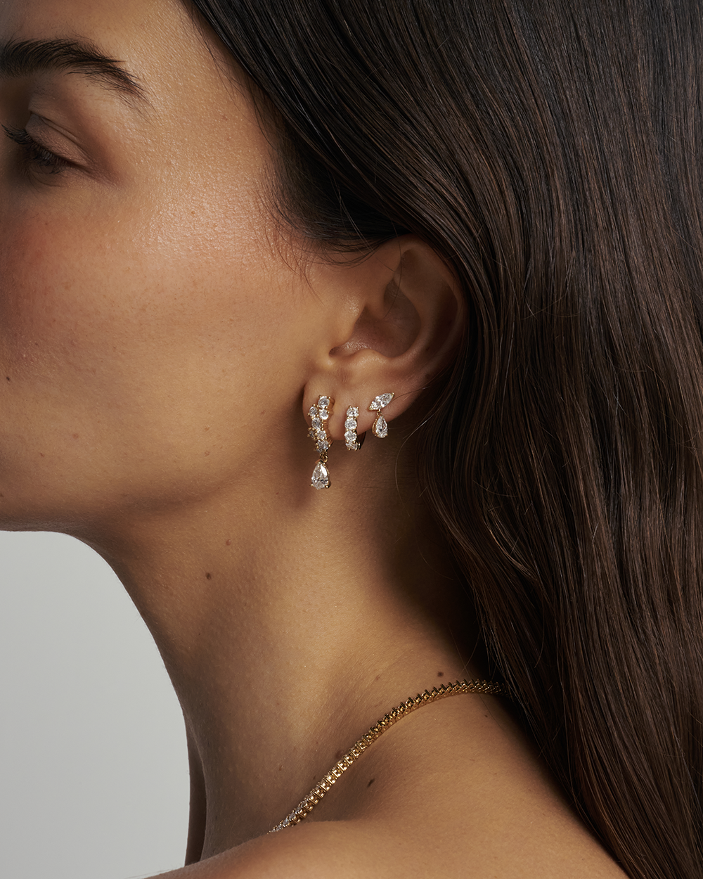 Dorsa Diamond Drop Earrings