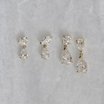 Eve Marquise and Pear Diamond Drop Earrings