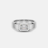 Dylan 1.12ct Emerald Diamond Ring White Gold
