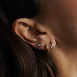 Pear Diamond Earrings - Bezel