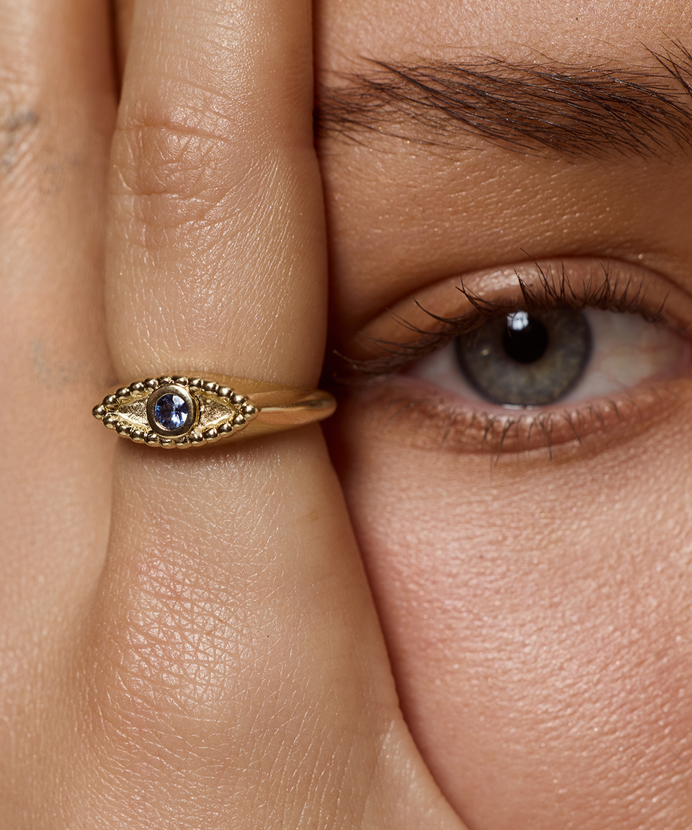 Evil Eye Signet Ring