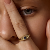 Evil Eye Signet Ring