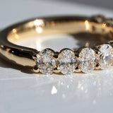 Natalie Oval Claw Set Diamond Ring