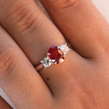 Ruby & Diamond Trilogy Ring