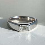 Dylan | 1.12ct Emerald Diamond Ring White Gold (Lab Grown)