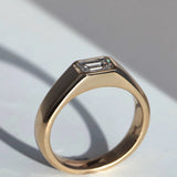 Dylan | 1.10ct Emerald Diamond Ring Yellow Gold (Lab Grown)