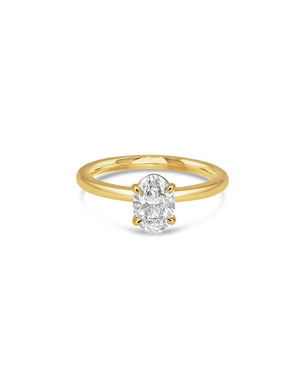 Grace 1ct Oval Diamond Solitaire Engagement Ring