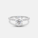 Grace 1.01ct Oval Diamond Band Engagement Ring