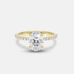 Grace 1.26ct Oval Diamond Band Engagement Ring