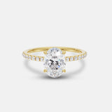 Grace 1.26ct Oval Diamond Band Engagement Ring