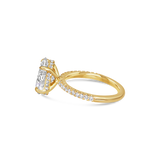 Grace 3.09ct Oval Diamond Band with Hidden Halo