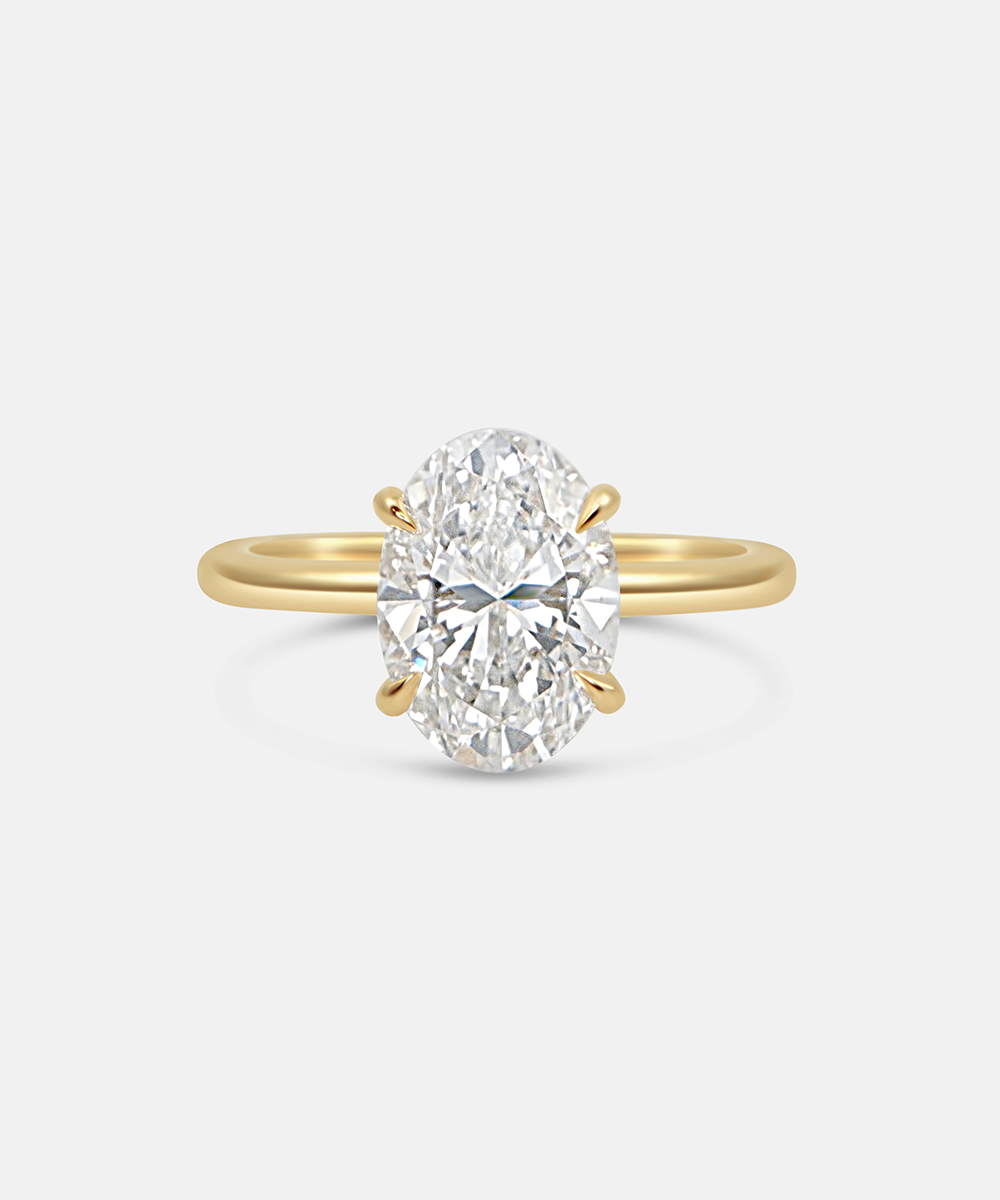 Grace 4.10ct Oval Diamond Solitaire Engagement Ring