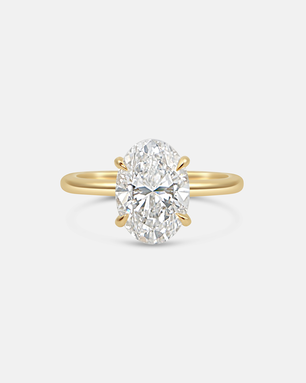 Grace 4.10ct Oval Diamond Solitaire Engagement Ring