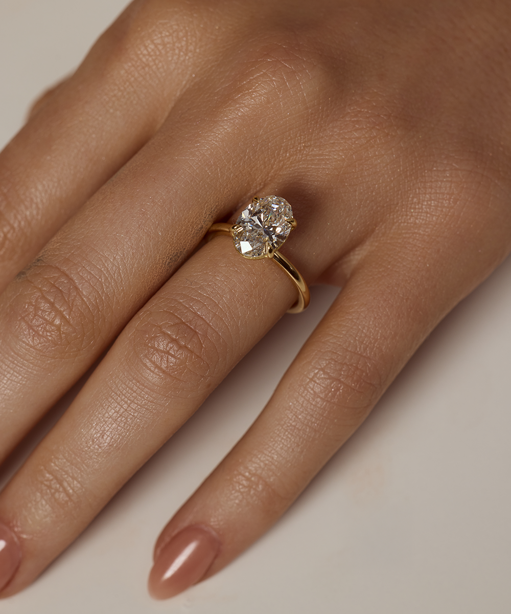 Grace 2.55ct Oval Diamond Solitaire Engagement Ring