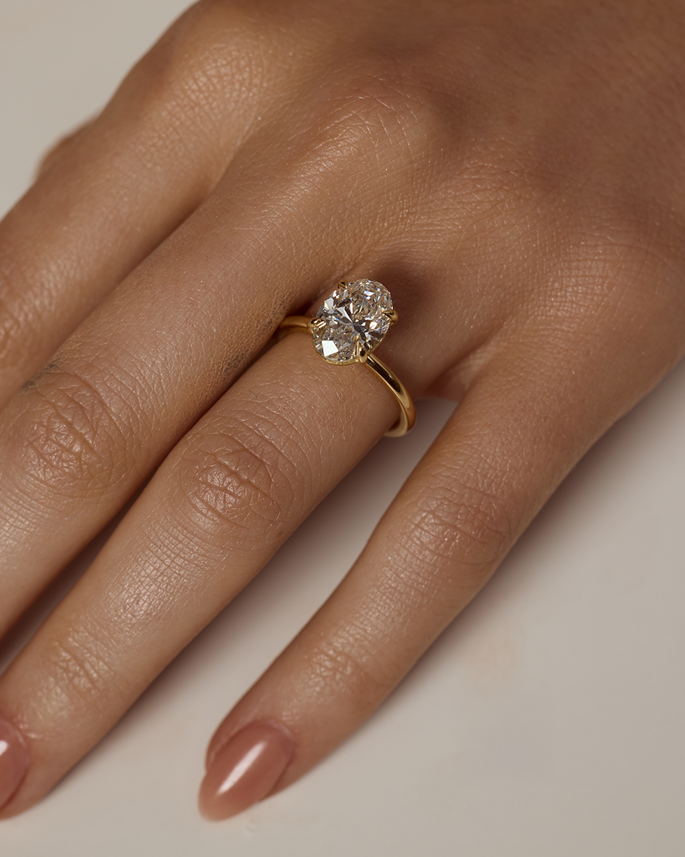 Grace 2.55ct Oval Diamond Solitaire Engagement Ring