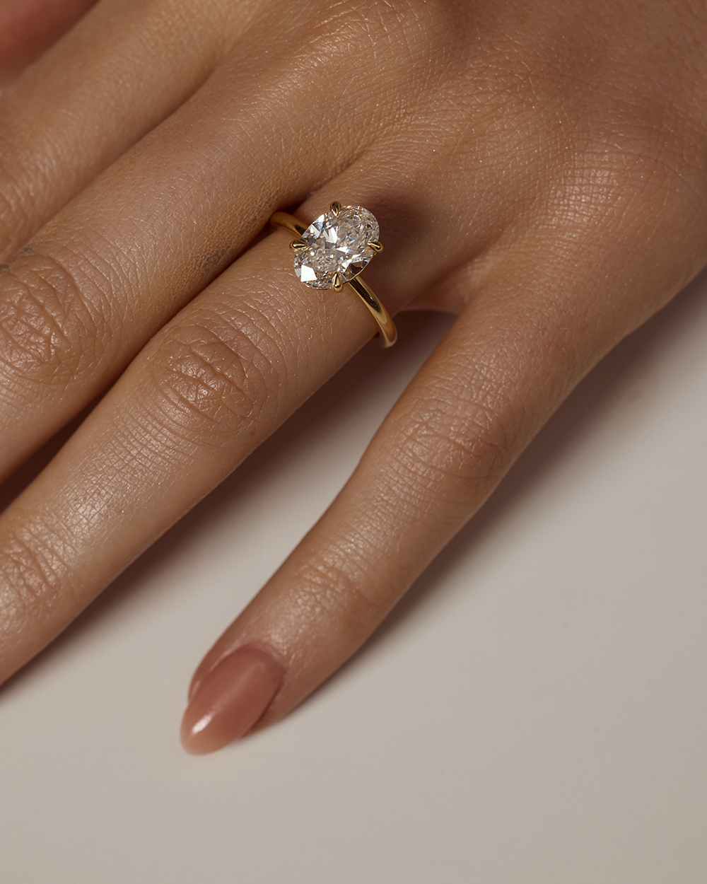 Grace 3.06ct Oval Diamond Solitaire Engagement Ring