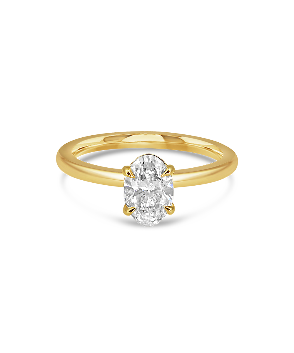 Grace 1.01ct Oval Diamond Solitaire Engagement Ring