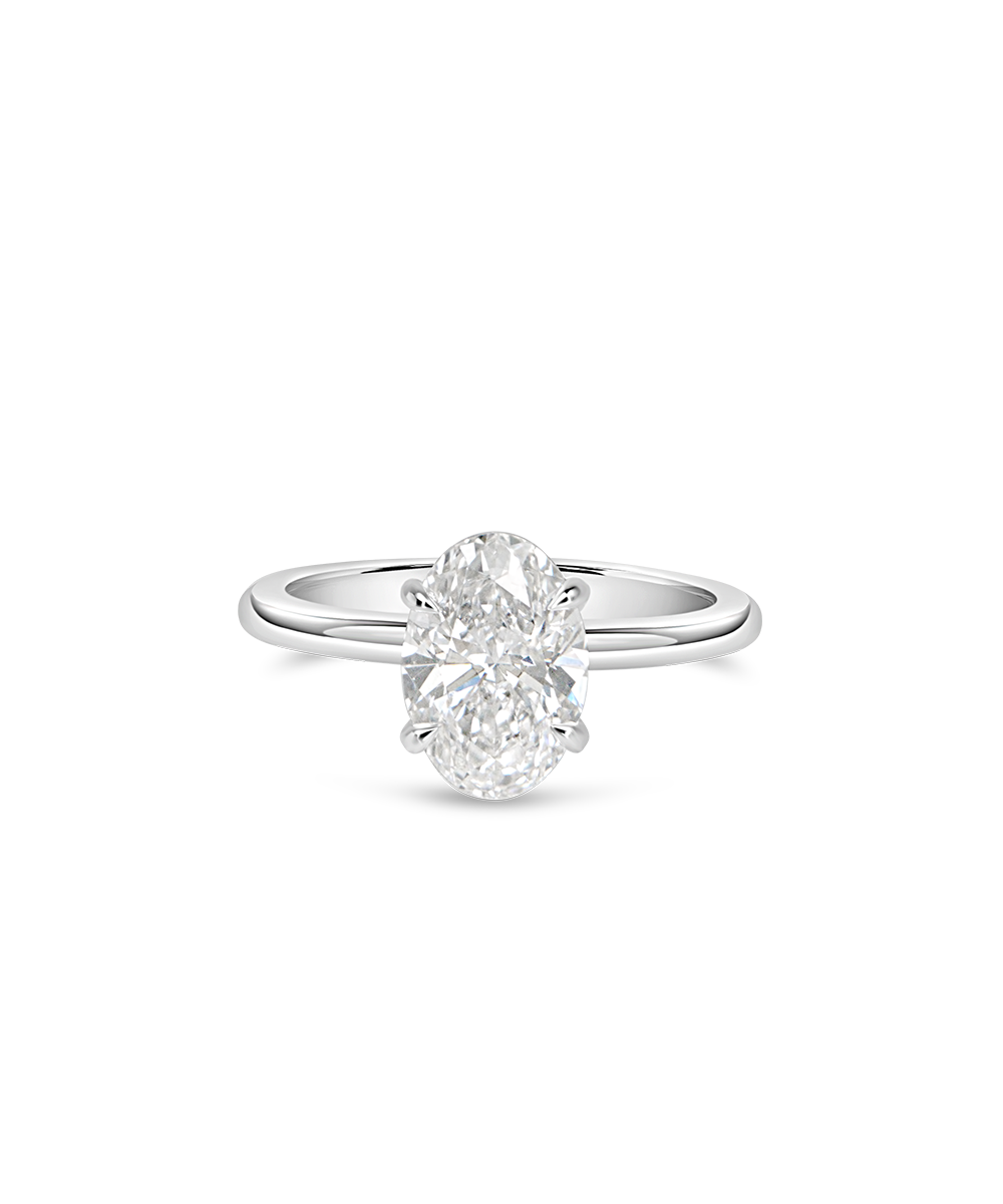 Grace 2.02ct Oval Diamond Solitaire Engagement Ring