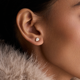 Pear Diamond Earrings - Bezel