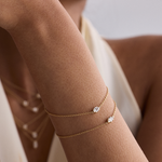 Marquise Solitaire Diamond Bracelet