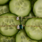 Bridget Tourmaline Toi et Moi Necklace