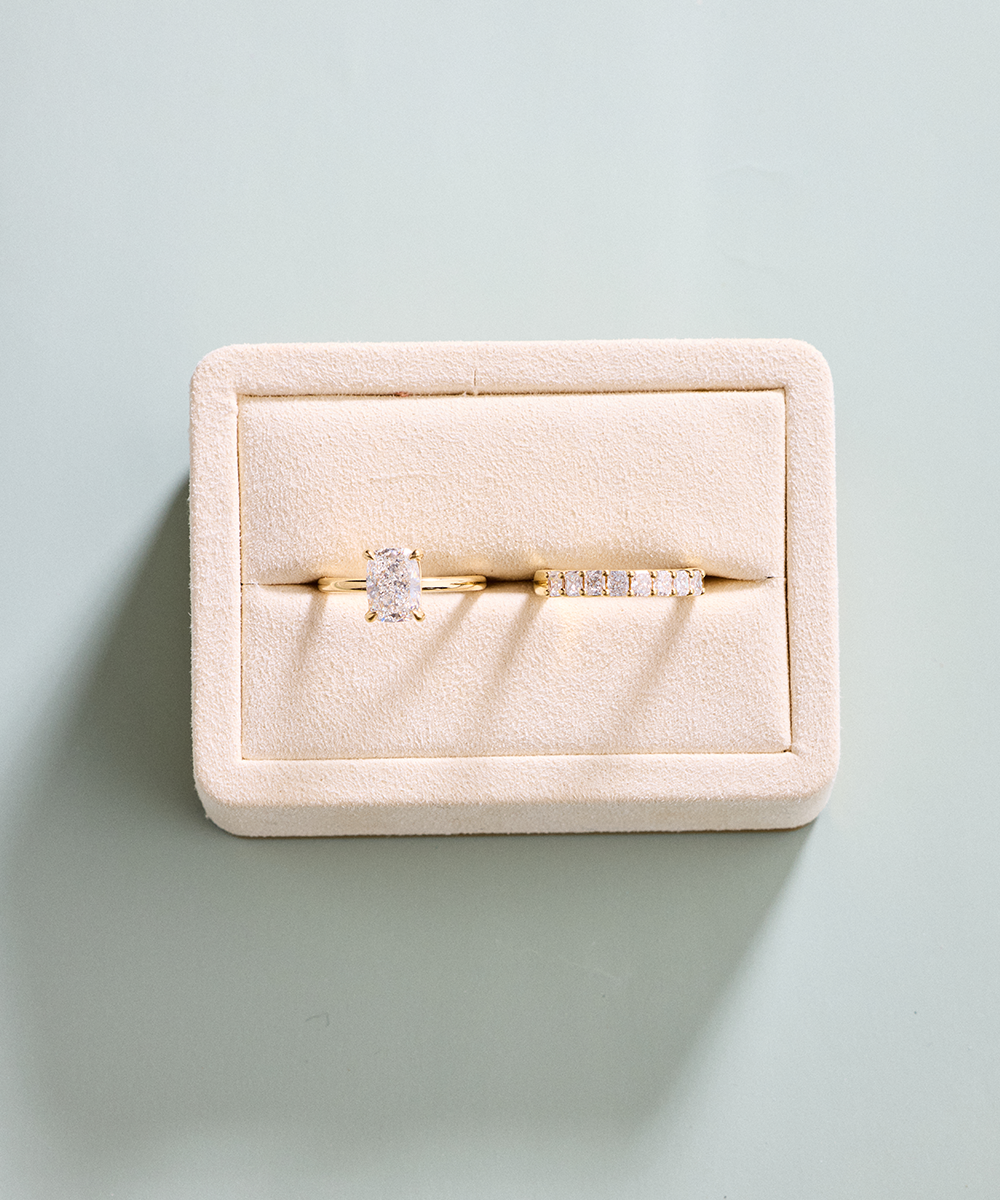 Ita Radiant Claw Set Diamond Band