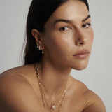 Gala Round and Pear Diamond Drop Earrings