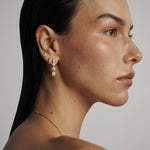 Pear Diamond Earrings - Bezel