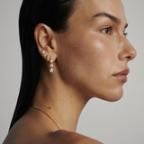 Pear Diamond Earrings - Bezel