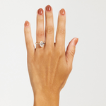 Grace 3.09ct Oval Diamond Band with Hidden Halo
