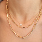 Large Paperclip Necklace