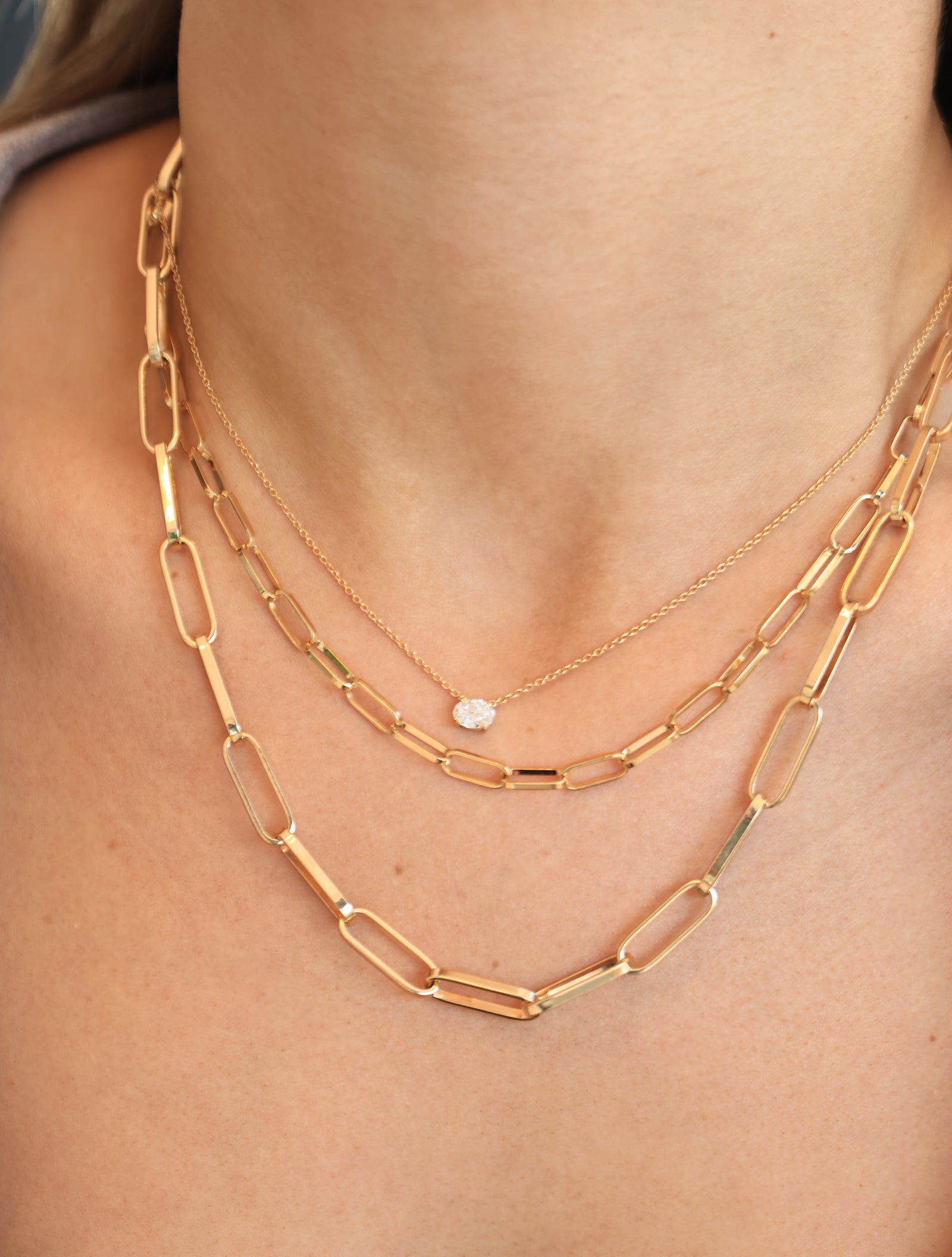 Large Paperclip Necklace